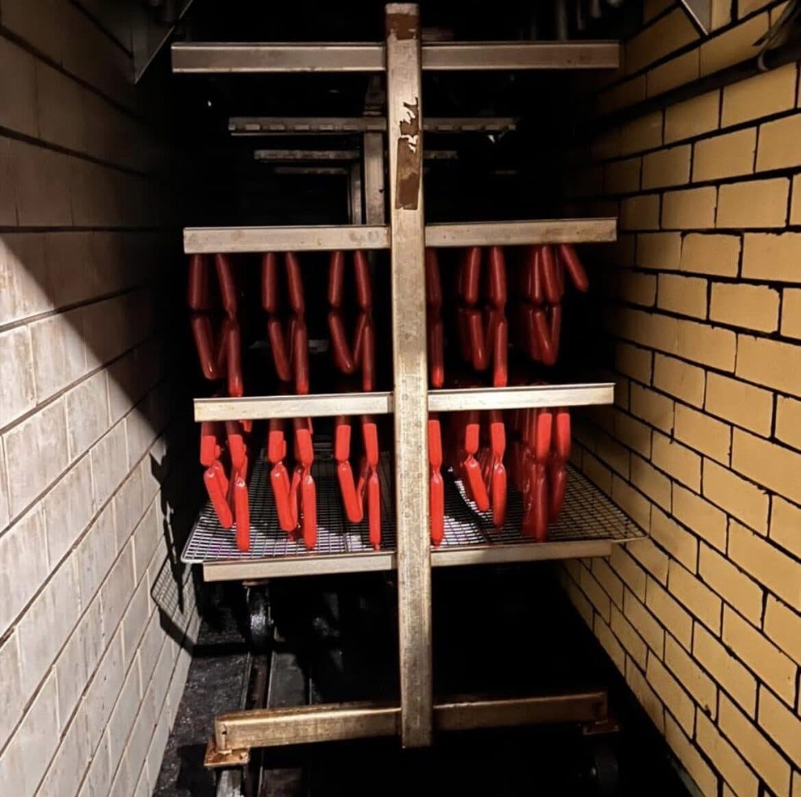 Tip Top Packing Company's original brick smoker in Tyler, Texas
